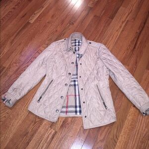Burberry Beige Quilted Jacket